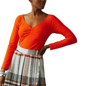 Maeve Anthropologie Sweetheart top long sleeve size XXS excellent condition